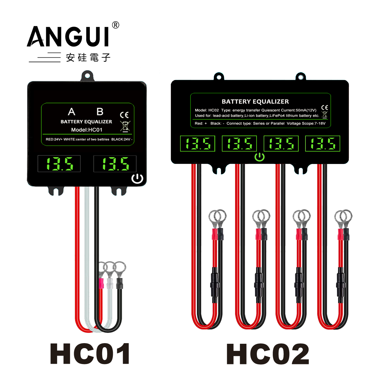 Battery Equalizer Balancer - ANGUI-Égaliseur de batterie avec interrupteur tactile,