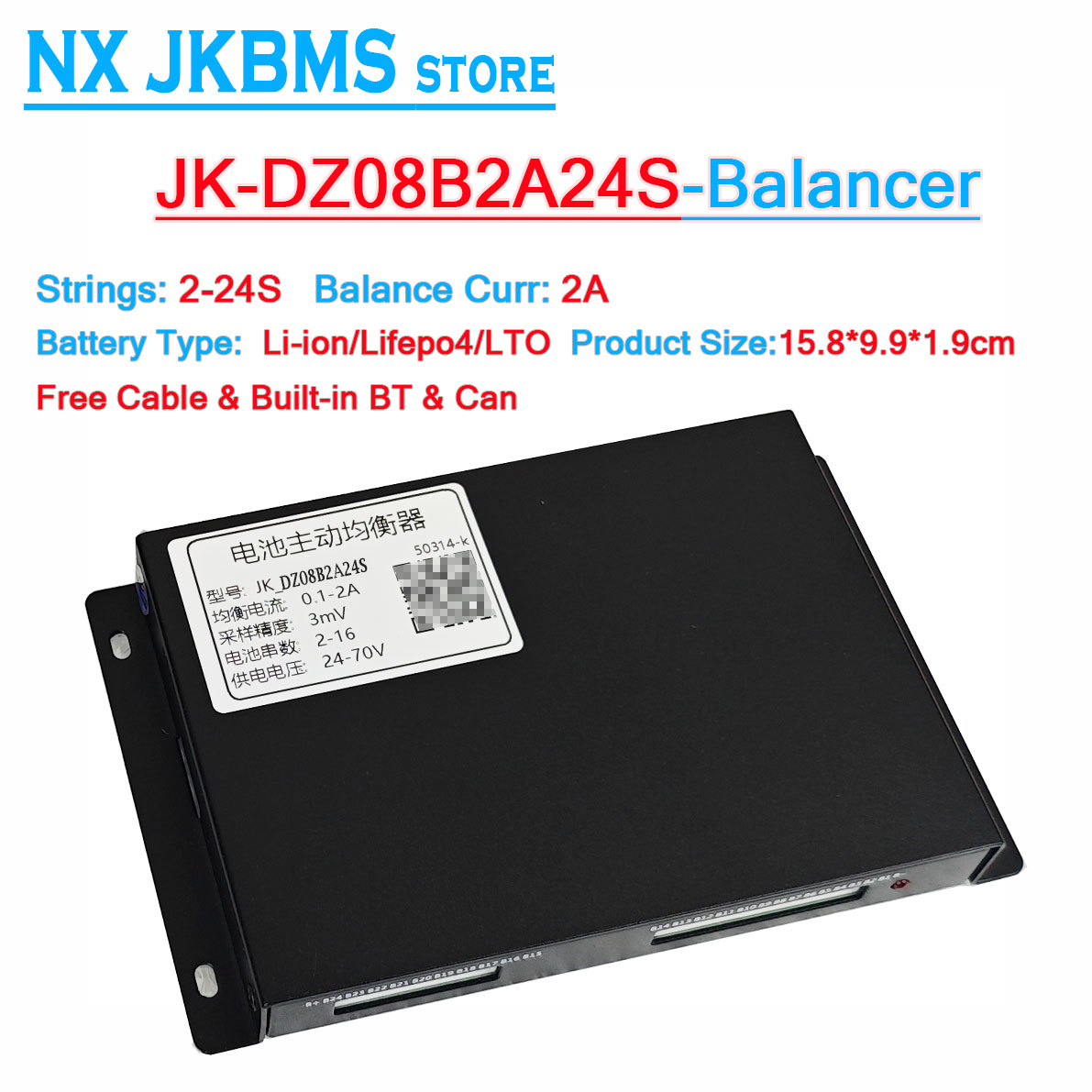 Jkbms équilibreur B2A16S 2a JK - Battery Equalizer Balancer avis et prix